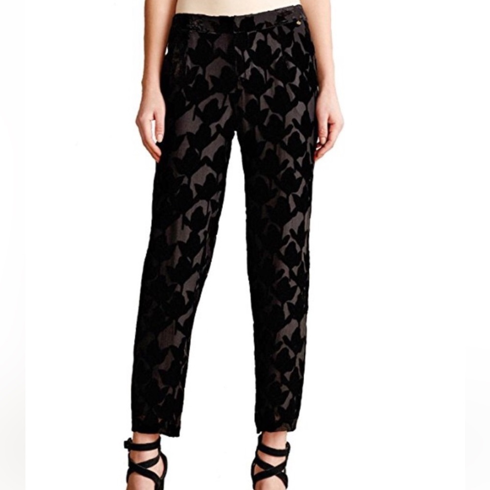 Anthropologie Velvet Burnout Joggers